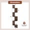 Space-Saving 5-Tier Corner Shelf Wall Mounted Bookshelf with Storage Solution